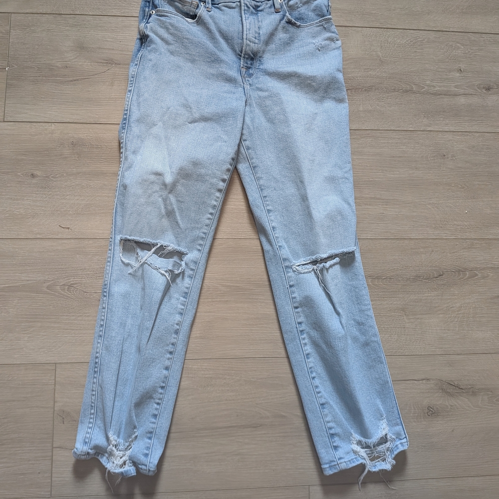 Light Blue Distressed Women Jeans